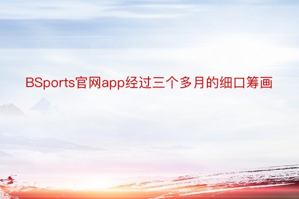 BSports官网app经过三个多月的细口筹画